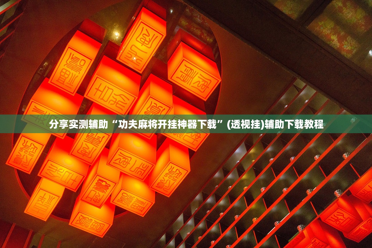 分享实测辅助“功夫麻将开挂神器下载”(透视挂)辅助下载教程