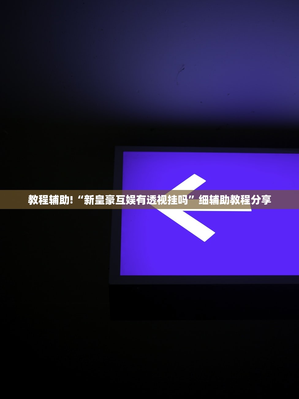 教程辅助!“新皇豪互娱有透视挂吗”细辅助教程分享