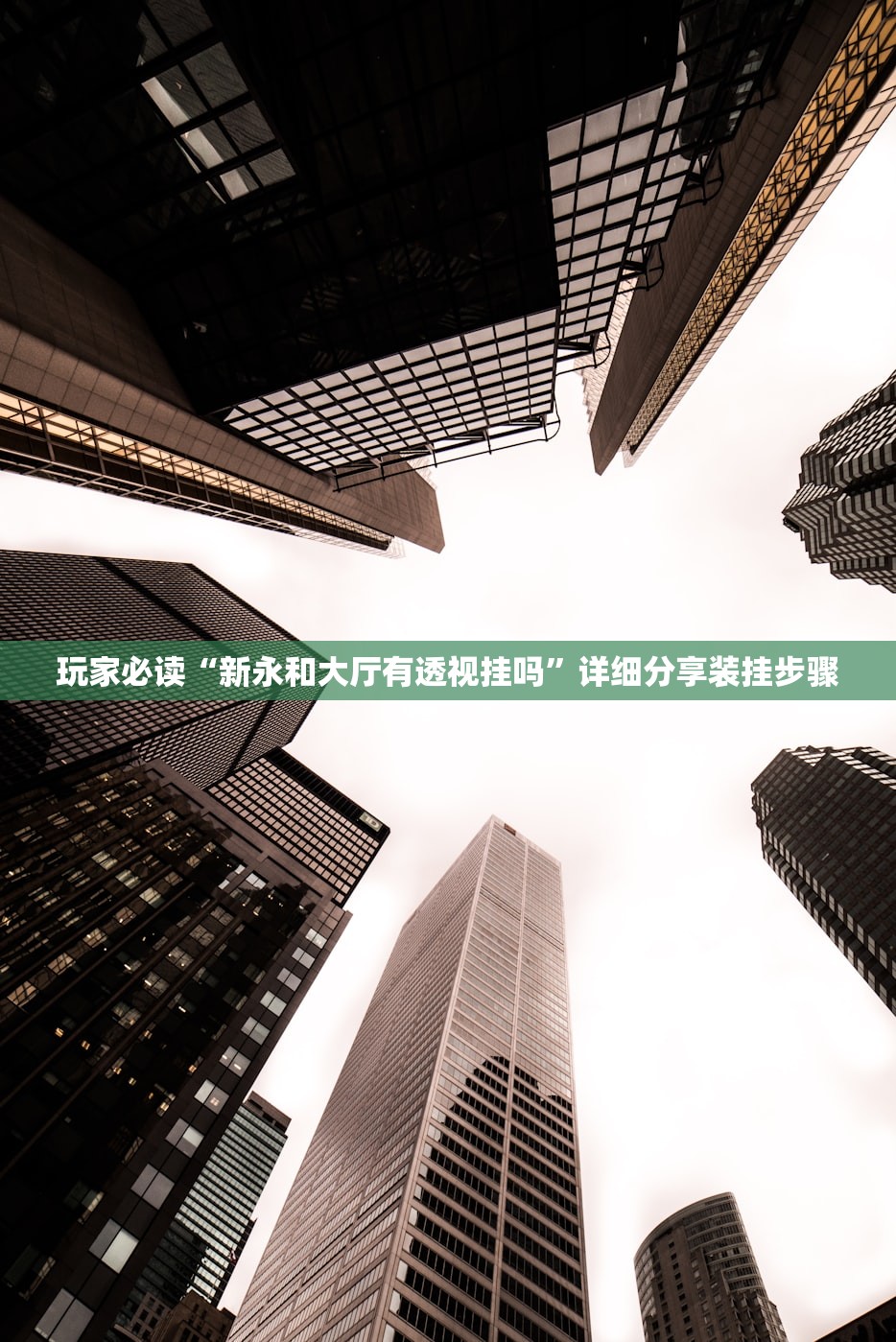 玩家必读“新永和大厅有透视挂吗”详细分享装挂步骤